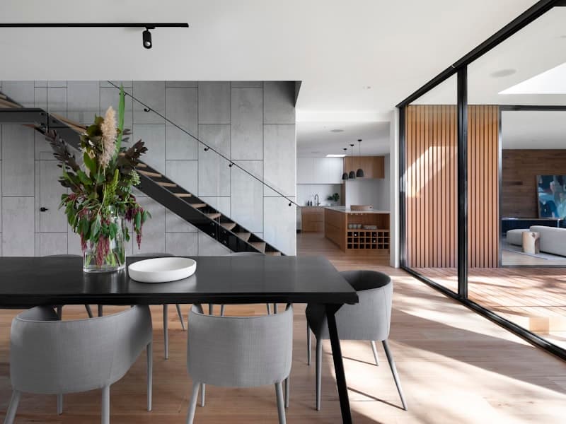 Sol souple cuisine moderne — réalisation RECMA Habitat
